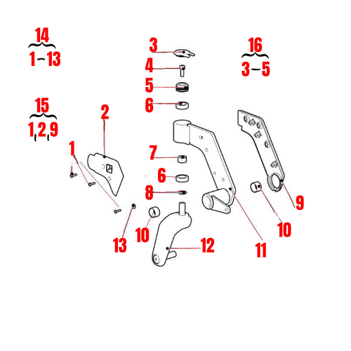 M3 Swing Arm Rear Left